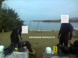 mergulhadores recuperer arma